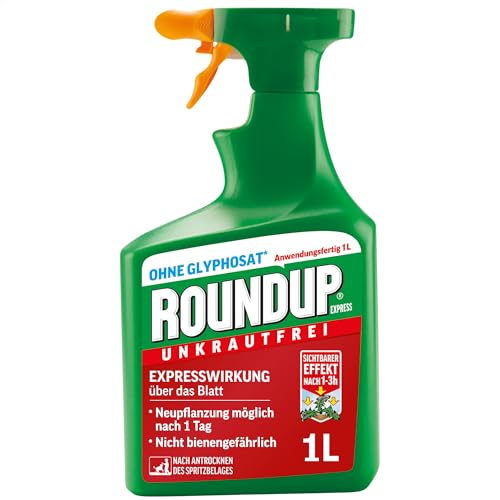 Roundup Unkrautfrei Express, 1 Liter Sprühflasche, Unkrautvernichter, zur...