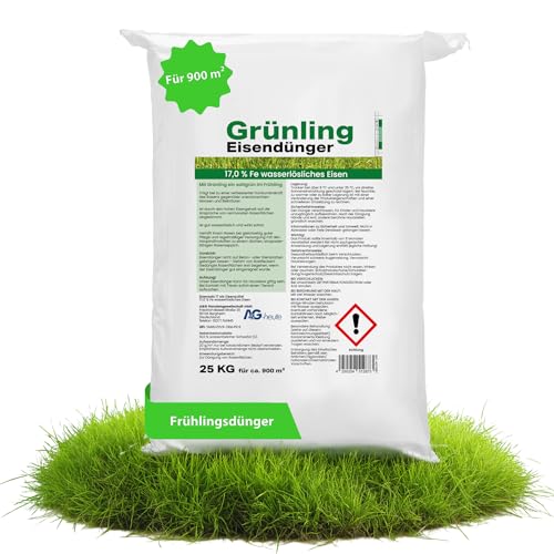 Grünling A&G-heute 25kg Eisendünger Pulver Rasendünger Frühjahr | für...