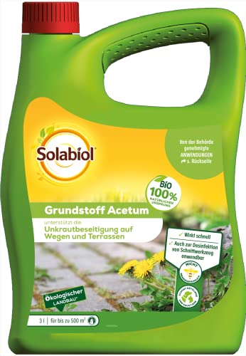 Solabiol Grundstoff Acetum, unterstützt die Beseitigung von Unkraut auf Wegen,...