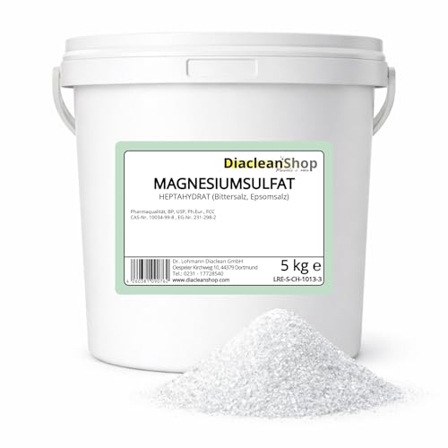 Epsom Salz 5kg - Bittersalz - Magnesiumsulfat - in Pharmaqualität (reiner als...