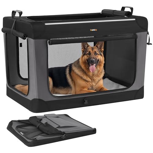 Feandrea Hundebox faltbar, 106,7 cm Transportbox für große Hunde, Hundetasche,...