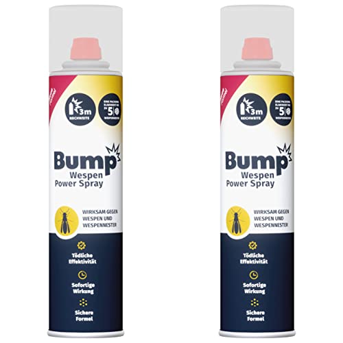 Bump Anti Wespen Spray 2x300 ml - Wespenspray Weitwurfspray - Wespennest...