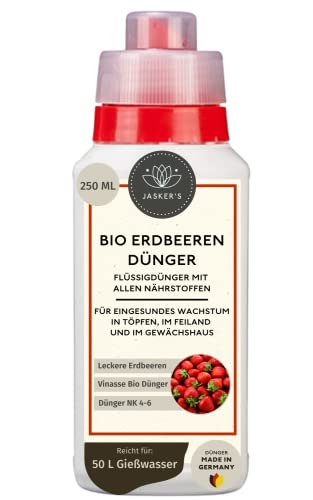 Bio Erdbeerdünger flüssig 250 ML - 100% Bio-Dünger mit Vinasse & viel Kalium...