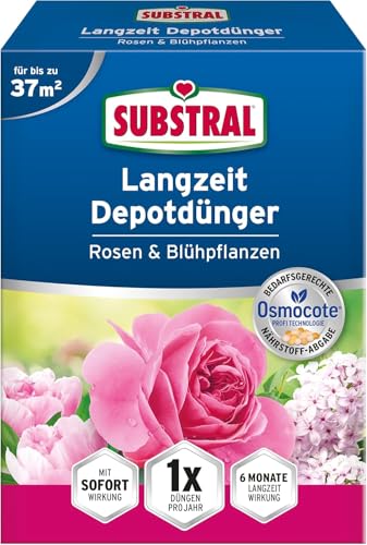 Substral Langzeit Depotdünger für Rosen & Blühpflanzen, 6 Monate Osmocote...