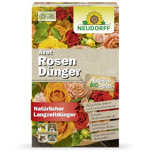 Neudorff Azet RosenDünger – Bio Rosendünger mit 100 Tagen Langzeitwirkung...
