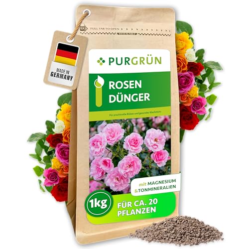 Purgrün® Rosendünger 1 kg – Organisch-mineralische Rezeptur –...