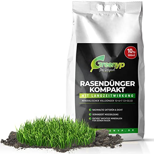 Greenyp Kompakt Langzeit Rasendünger Frühjahr I mit Langzeitwirkung &...