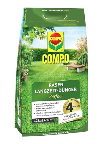 COMPO Rasen Langzeit-Dünger Perfect 12kg für 480m²