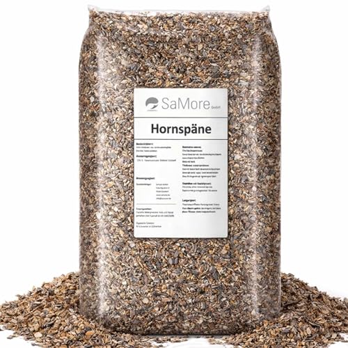 Samore 25 kg Hornspäne Naturdünger 100% natürlicher Dünger, Gartendünger...
