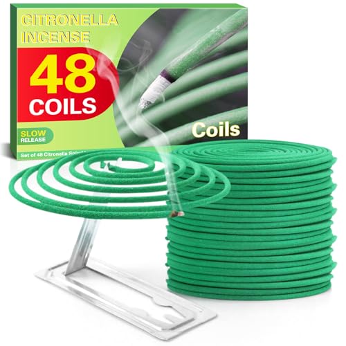 SCENTORINI Citronella Räucherspirale, Zitronengras Coils für Innen und...