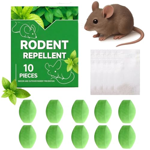 Rattengift Extra Stark, 10 Stück Mäusegift mit Netz für Innenräume, Mäuse...