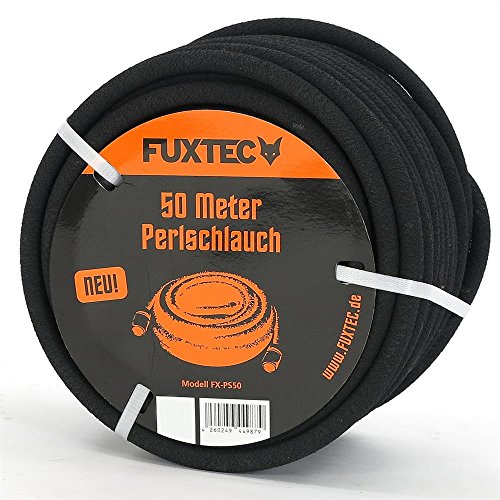 Fuxtec Perlschlauch FX-PS 50m Premium Tropfschlauch Druckminderer für optimale...