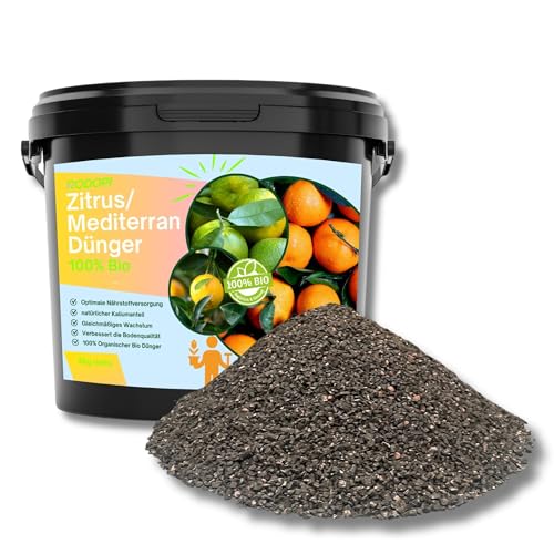 Rodopi Bio-Zitrusdünger & Mediterranpflanzen-Dünger Granulat 7-3-8 – 3...