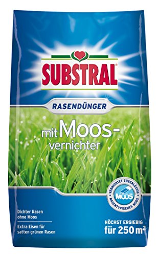Substral Rasendünger mit Moosvernichter, 2in1 Wirkung: düngt und bekämpft...