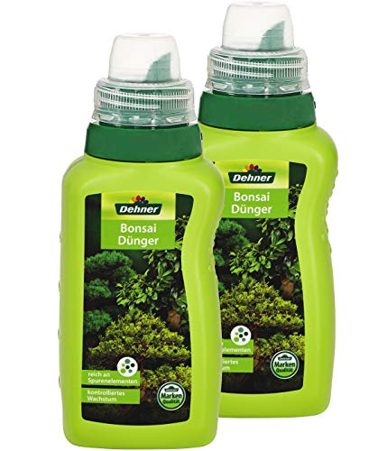 Dehner Bonsaidünger, flüssig, 2 x 250 ml (500 ml), für je ca. 50 l
