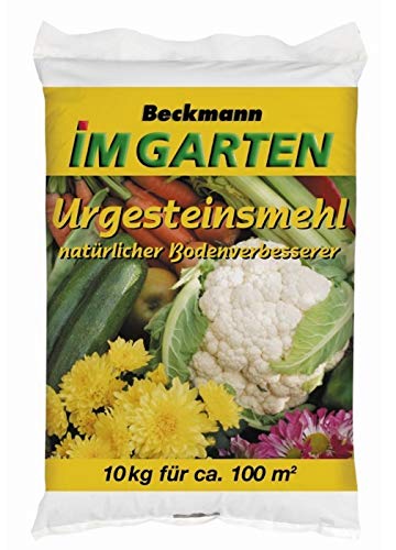 Urgesteinsmehl Bodenhilfsstoff Bodenverbesserer Beckmann 10 kg für ca. 100 m²