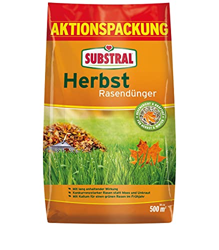 Substral Herbst Rasendünger, kaliumreicher Spezial-Rasendünger mit lang...