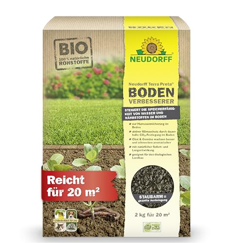 Neudorff Terra Preta BodenVerbesserer 2 kg für 2 m² - Bodenaktivator aus 100%...