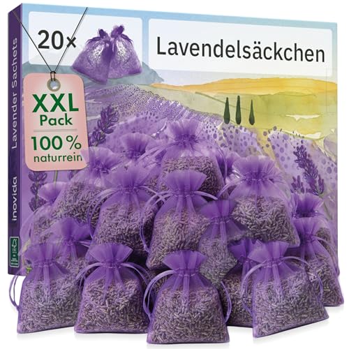 Lavendel Duftsäckchen Kleiderschrank: 20x Echter Lavendel getrocknet – Das...