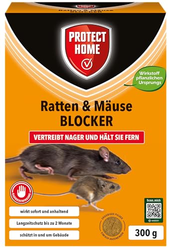 PROTECT HOME Ratten & Mäuse Blocker vertreibt Ratten und Mäuse zuverlässig...
