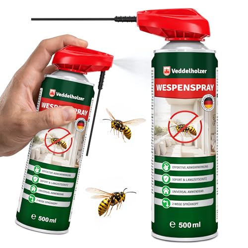 Veddelholzer 500 ml Wespenspray – Effektives Wespenspray mit Sofortwirkung...