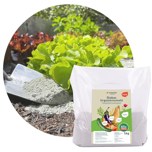 Schicker Mineral Diabas Urgesteinsmehl fein 5 kg, natürlicher Bodenhilfsstoff...