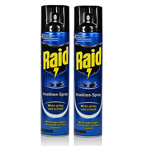2x Raid Insekten-Spray 400 ml - Wirkt sicher und schnell