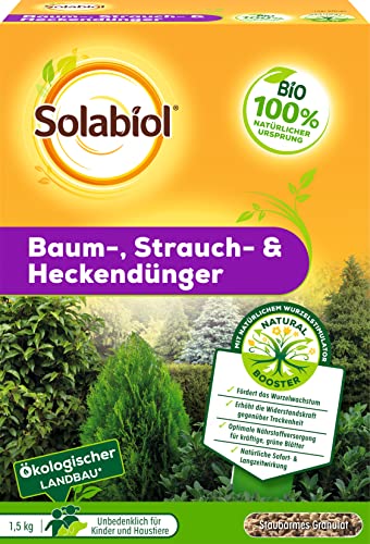 Solabiol Baum-, Strauch & Heckendünger mit Wurzelstimulator und natürlicher...