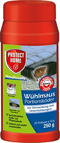 PROTECT HOME Rodicum Wühlmaus Portionsköder, Wühlmausgift, auslegefertige...