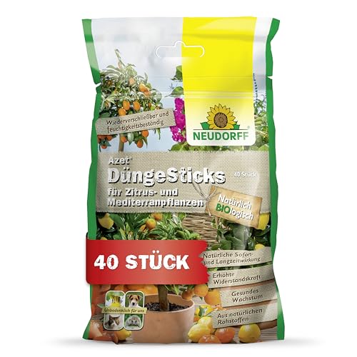 Neudorff Azet DüngeSticks für Zitrus- und Mediterranpflanzen – Bio...