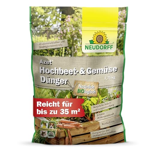 Neudorff Azet Hochbeet- & GemüseDünger – Bio Hochbeetdünger mit 100 Tagen...