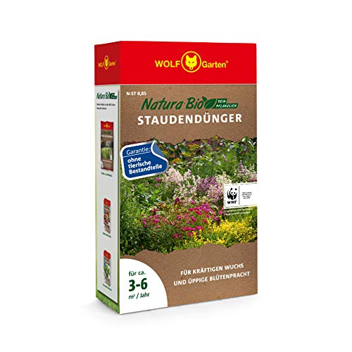 WOLF Garten - 'Natura Bio' Staudendünger N-ST 0,85 für ca. 3-6 m²/Jahr;...