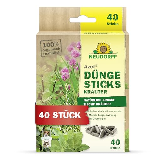 Neudorff Azet DüngeSticks für Kräuter – Bio Kräuterdünger sorgt für...