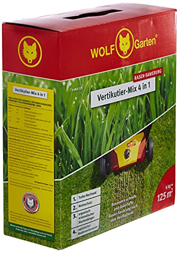 WOLF-Garten - Nachsaat und Düngung Vertikutier-Mix 4-in-1, rot