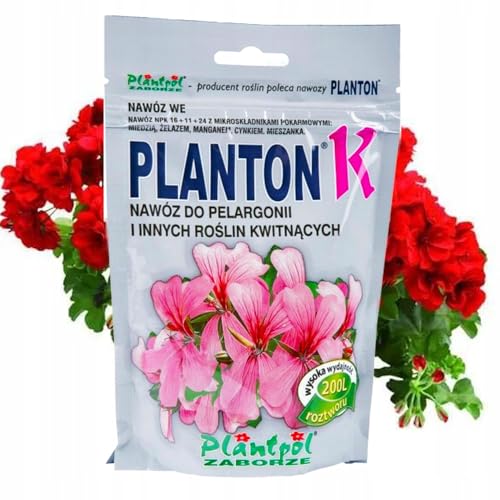 PLANTON K Dünger für Pelargonie NPK Flüssigdünger Wasserlöslich Konzentrat...