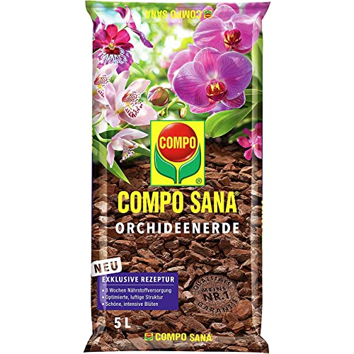 COMPO SANA Orchideenerde mit 8 Wochen Startdünger für alle Orchideenarten -...