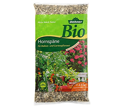 Dehner Bio Hornspäne mit Langzeitwirkung, für Balkon- und Gartenpflanzen, 2.5...