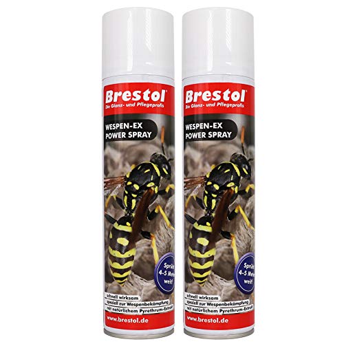 WESPENSPRAY 2x 400 ml - Wespen-Ex Power Spray Pyrethrum Insektizid Wespenschaum...