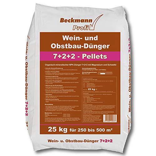 BECKMANN Weindünger Obstdünger 25 kg Weinbau Obstbau Profidünger