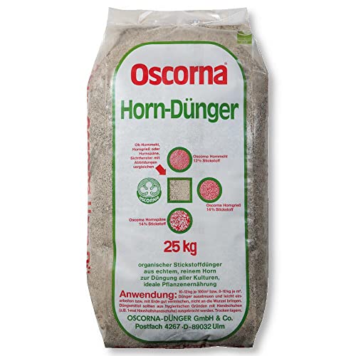 Oscorna Hornmehl 25 kg Universaldünger für Gemüse, Obst, Blumen und...