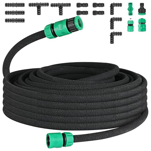 Tropfschlauch Set, Perlschlauch für Tropfbewässerung, Gartenschlauch für...
