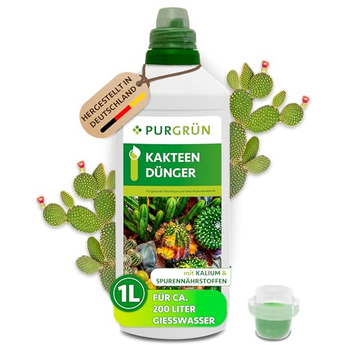 Purgrün® Kakteendünger 1 Liter – Spurennährstoffe für gleichmäßiges...