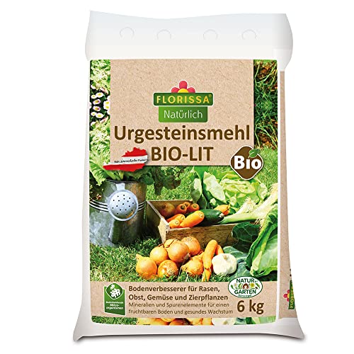 Florissa Natürlich BIO-LIT Urgesteinsmehl Bodenverbesserer 6kg
