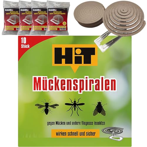 50 Stück Anti-Mücken-Spirale Mückenabwehr Insektenspirale Stechmücken Abwehr...