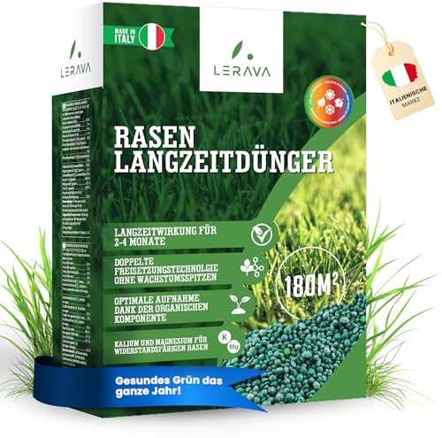 LERAVA® Rasendünger - 3,6kg - Stickstoffreicher Langzeitdünger für...