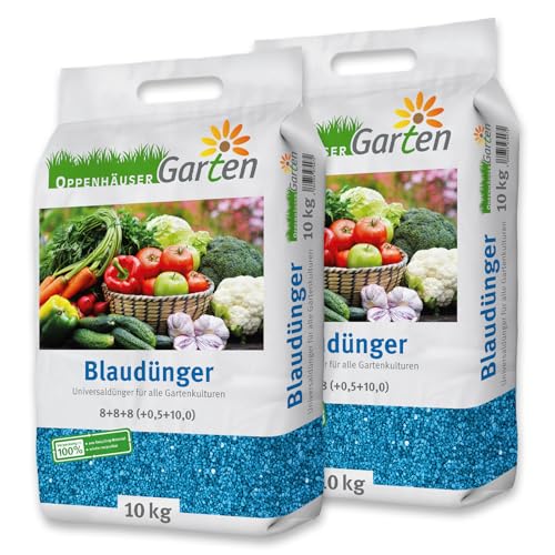 OPPENHÄUSER Blaudünger 20kg bis 300m² - Dünger für Obst, Gemüse und...