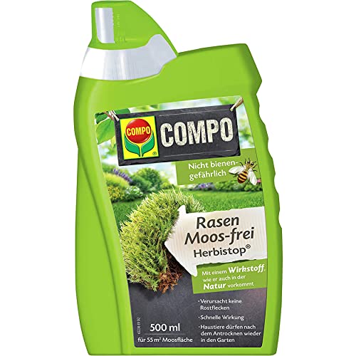 COMPO Rasen Moos-frei Herbistop, Bekämpfung von Moos und Algen, Konzentrat, 500...