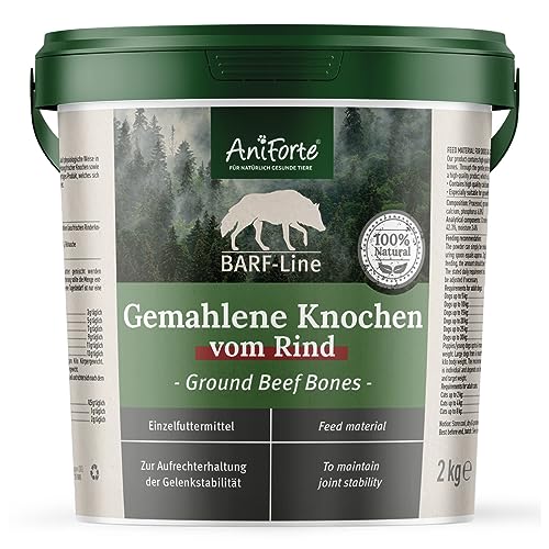 AniForte gemahlene Knochen bekannt als Fleischknochenmehl für Hunde und Katzen...