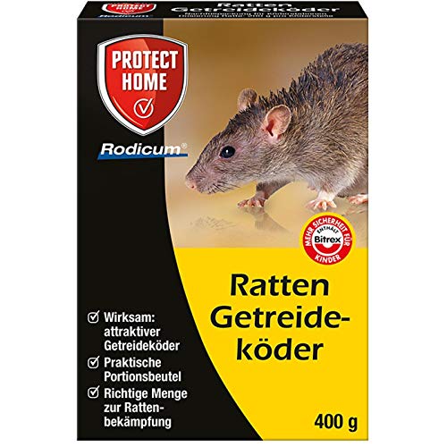 PROTECT HOME Rodicum Ratten Getreideköder, praktische, auslegefertige...