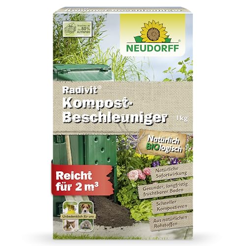 Neudorff Radivit Kompost Beschleuniger 1 kg für 2 m³ - Bio Schnellkomposter...